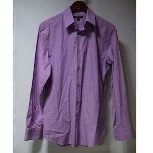 Banana Republic Purple Stretch Slim Fit Button Down Shirt Size Medium